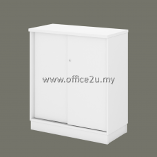 Q-YS9-WH SLIDING DOOR LOW CABINET